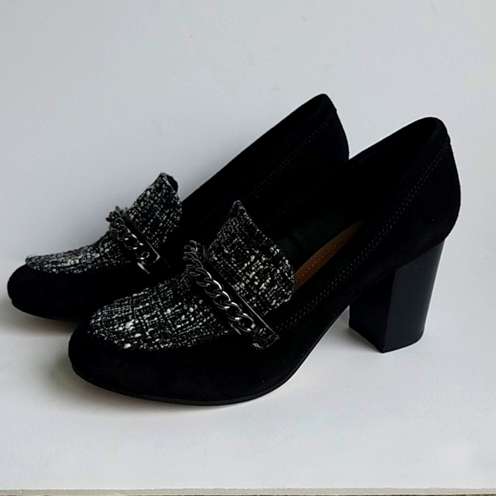 Tahari TA-LASALLE block heel shoes 7.5